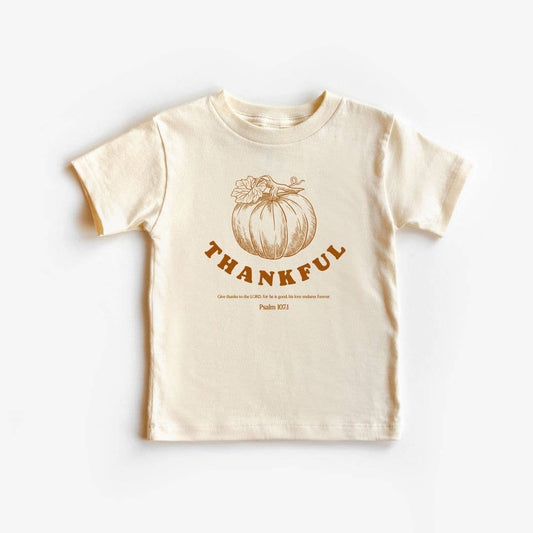 Thankful Pumpkin- Christian Fall Kids Shirts