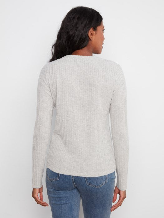 Brushed Rib Long Sleeve