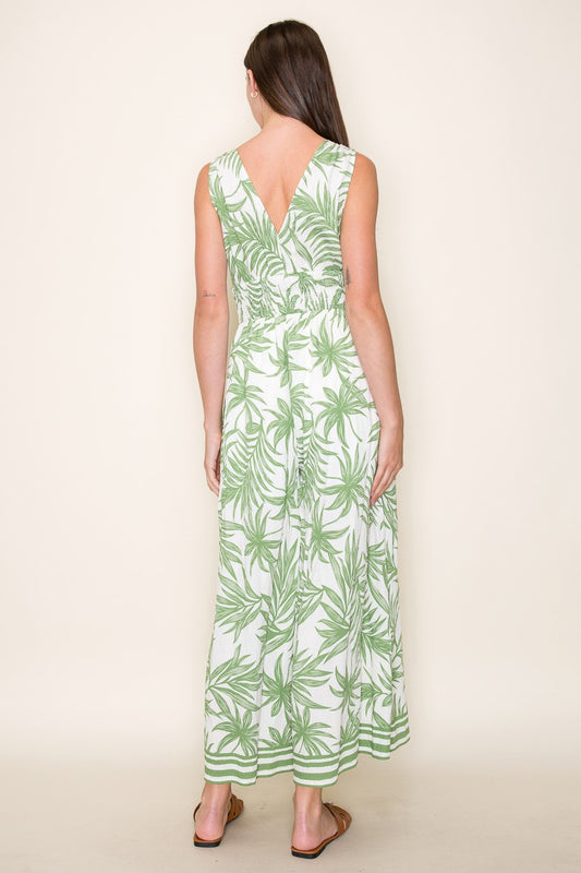 Tropical Print Jumpsuit