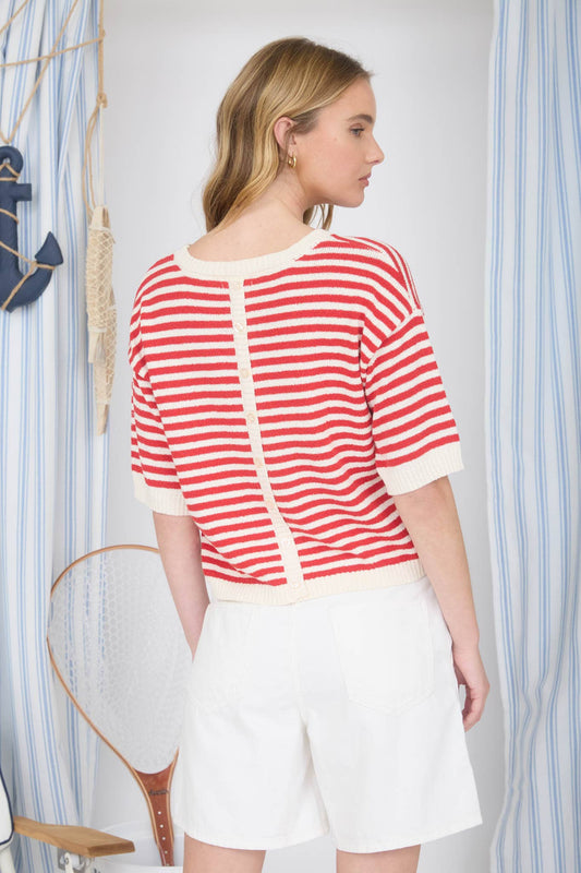 Striped Knit Sweater