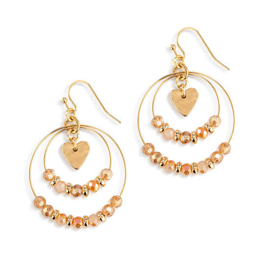 Beaded Love Earrings