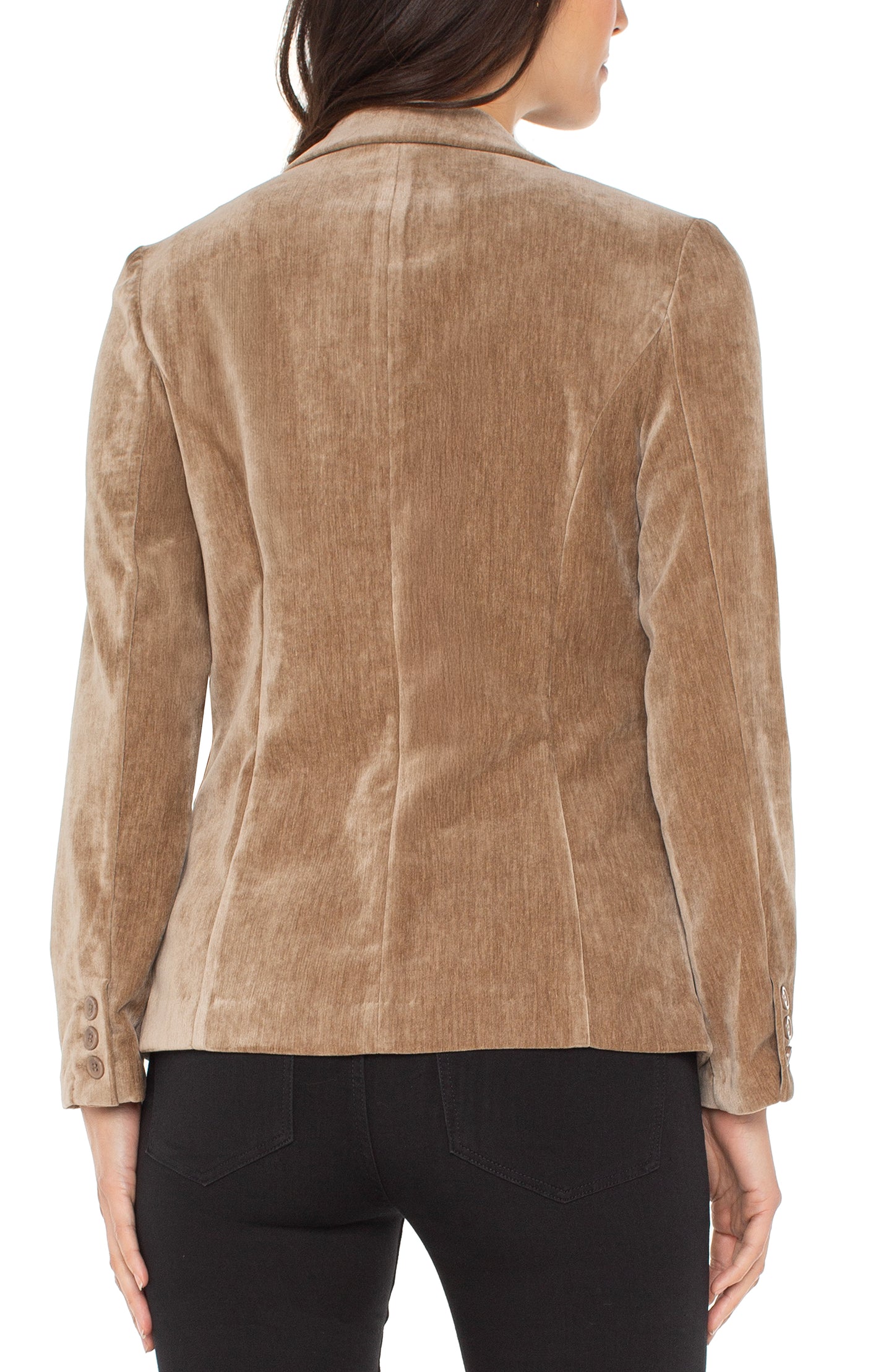 Fitted Velvet Blazer