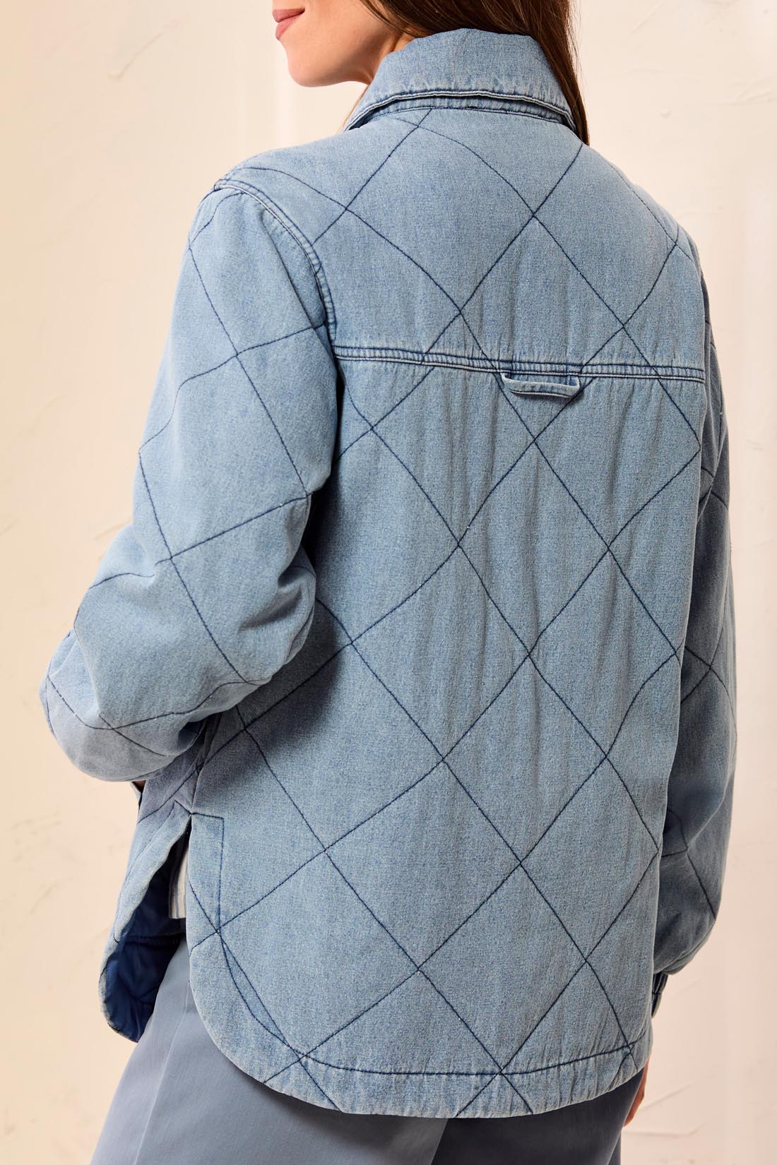 Xena Quilted Denim Jacket
