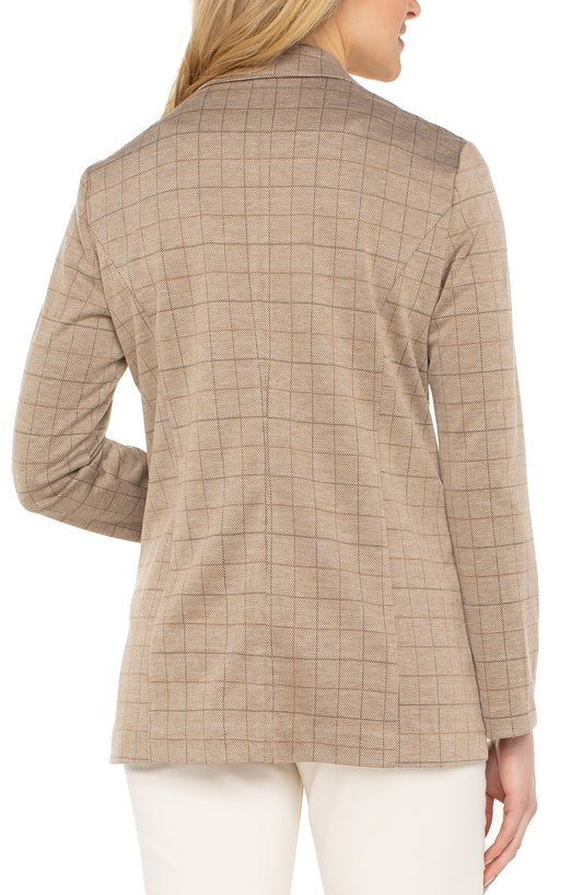 Plaid Boyfriend Blazer