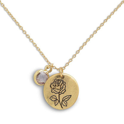 Birthstone Charm Necklace