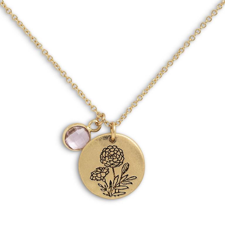 Birthstone Charm Necklace