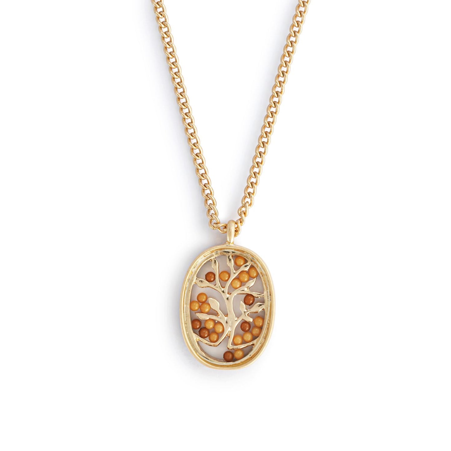 Mustard Seed Gold Necklace - 18in