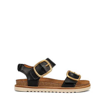 On the Double Sandal - Black