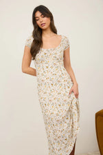 Floral Scoop Neck Dress