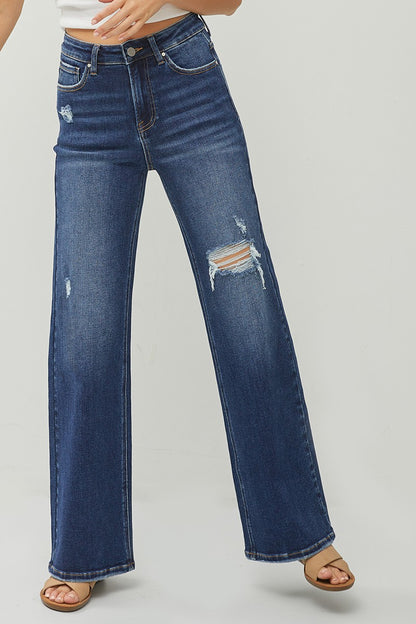 Chelsea Dark Wash Risen Jean