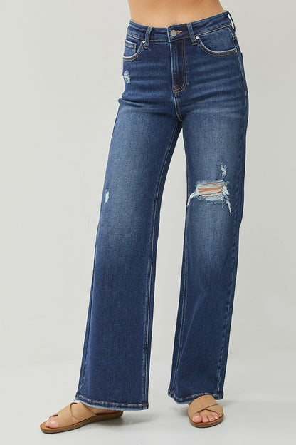 Chelsea Dark Wash Risen Jean