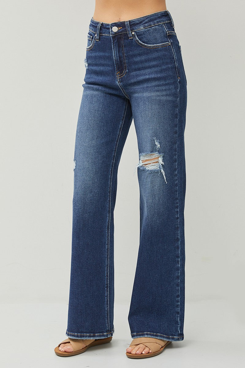 Chelsea Dark Wash Risen Jean