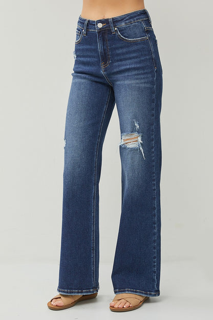 Chelsea Dark Wash Risen Jean