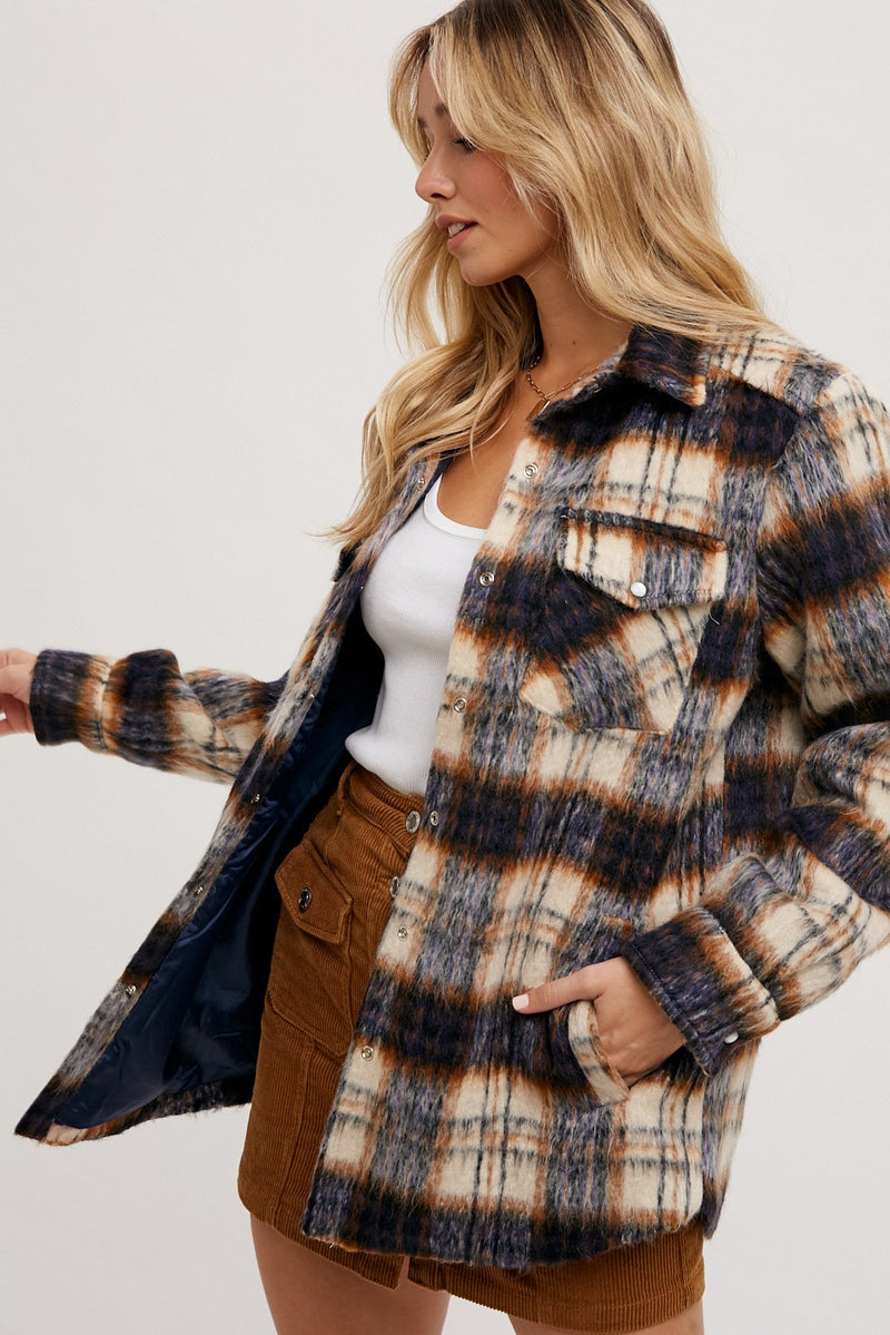 Mila Flannel Plaid Shacket