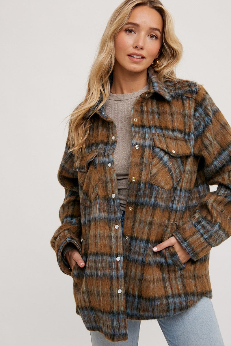 Mila Flannel Plaid Shacket