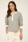 Henley Snap Top