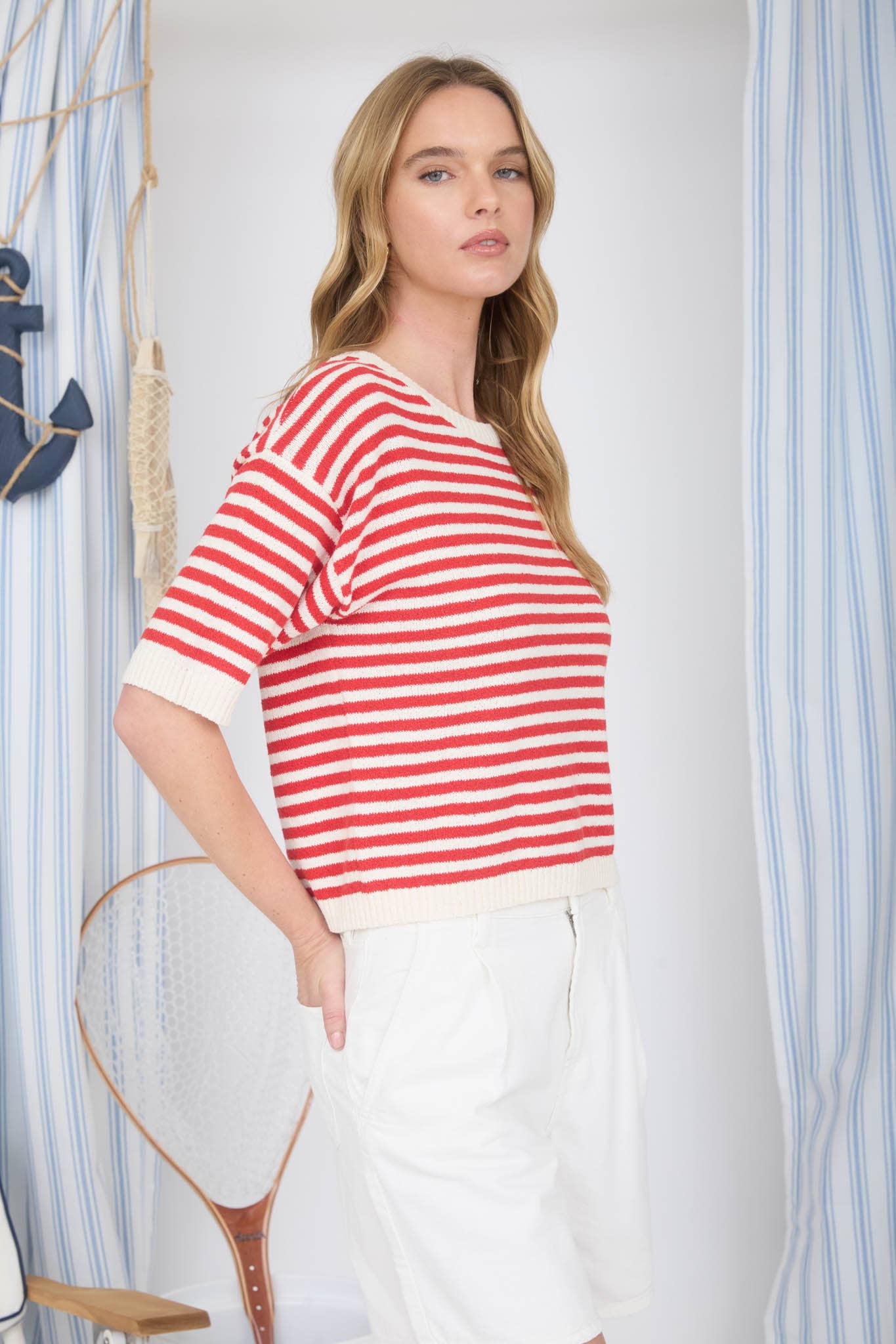 Striped Knit Sweater