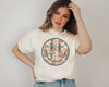 Floral Happy Face Tee | Floral T Shirt