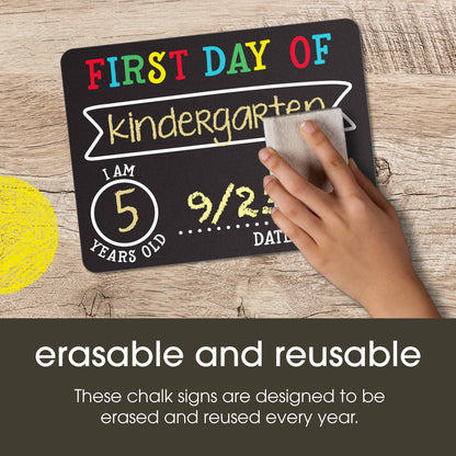 First And Last Day of School Photo Sharing Chalkboard Signs