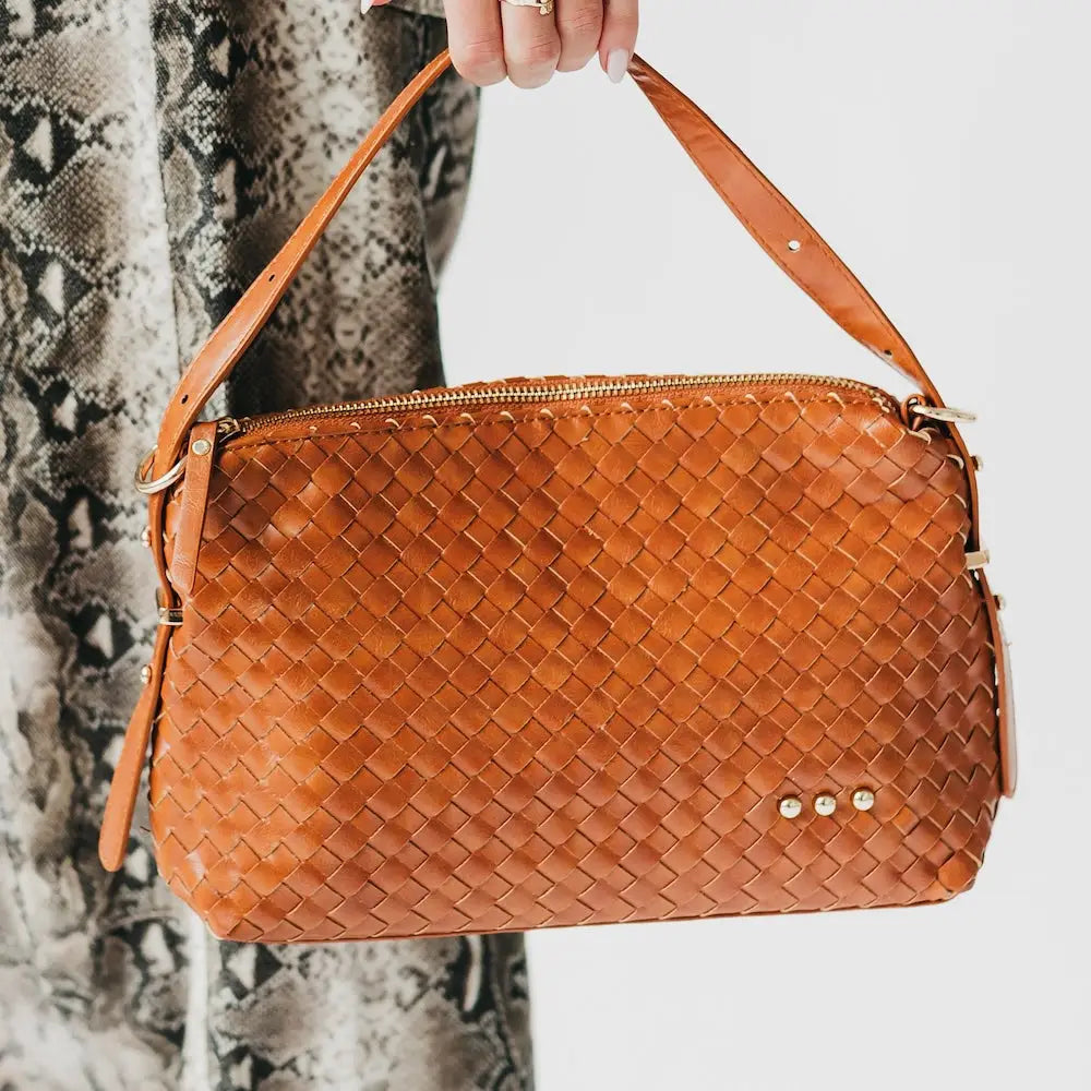 Harper Woven Shoulder Bag