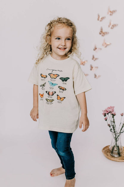 Butterfly Affirmation Tee for Girls