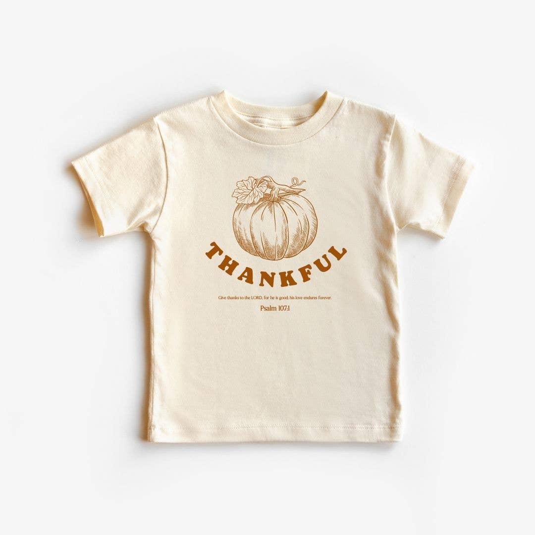 Thankful Pumpkin- Christian Fall Kids Shirts