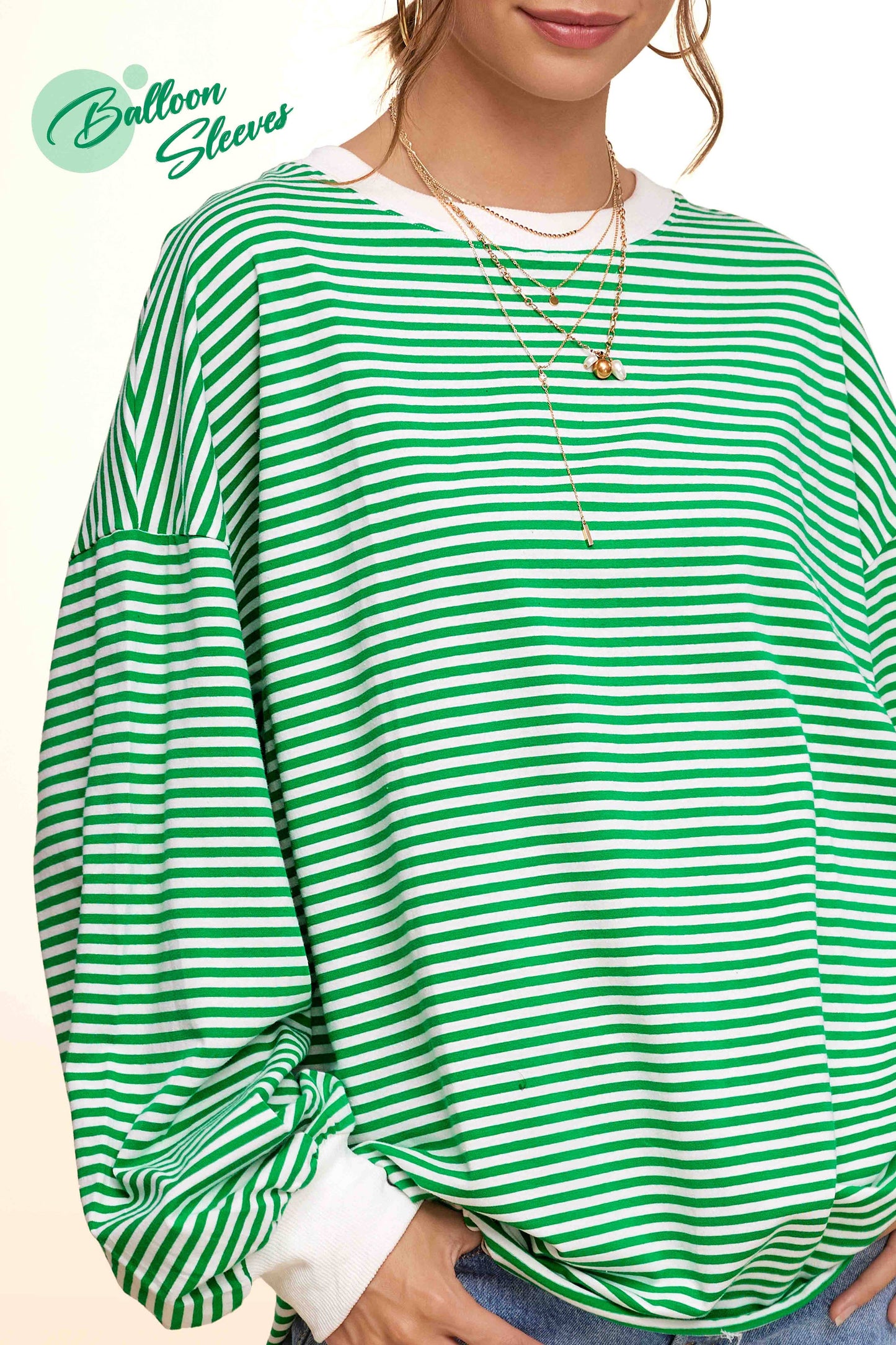 Piper Oversized Striped Top