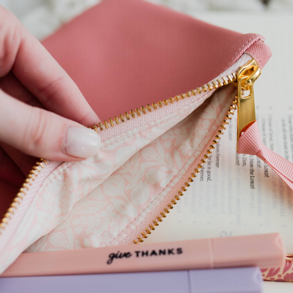 Renewed Day by Day Pencil Pouch | Blossom Pink