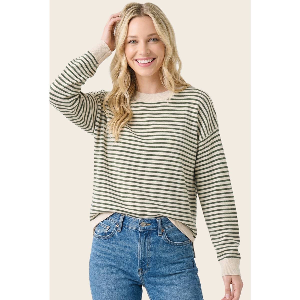 Striped Reglan Sweater