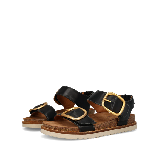 On the Double Sandal - Black