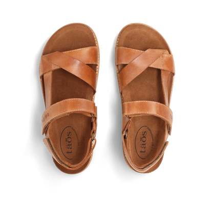Sideways Sandal - Caramel