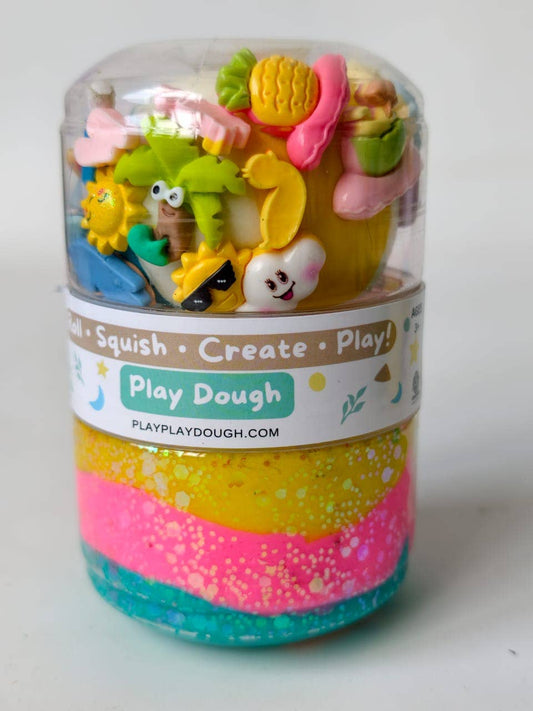 Summer Play dough Jar 