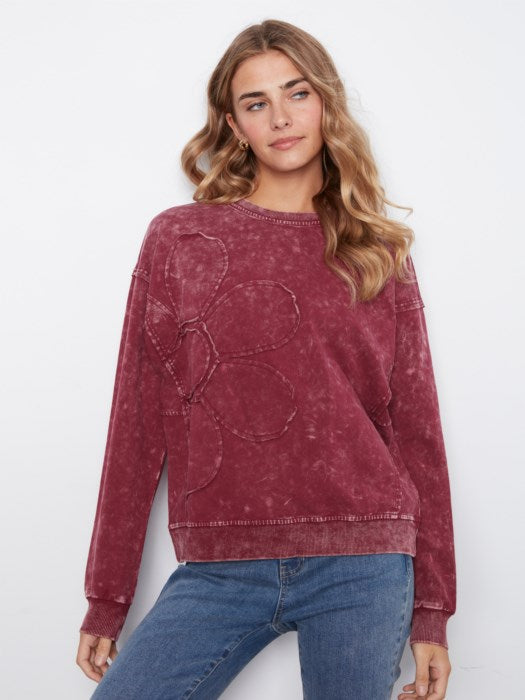 Floral Appliqued Top