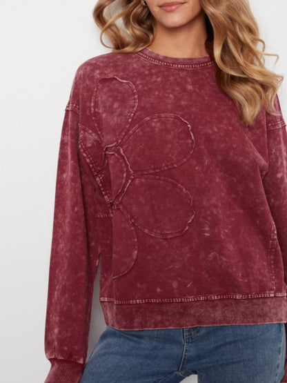 Floral Appliqued Top
