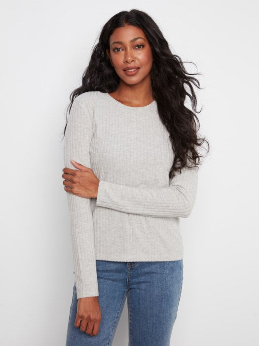 Brushed Rib Long Sleeve