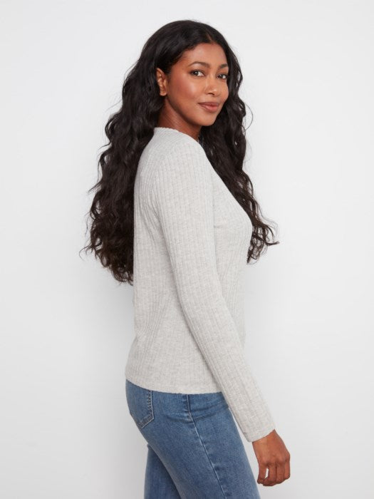 Brushed Rib Long Sleeve