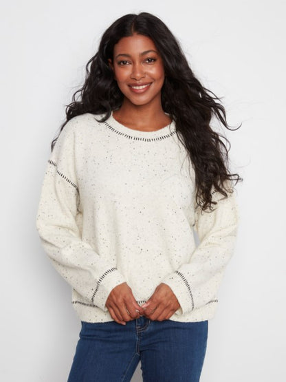 Whipstitch Detail Sweater