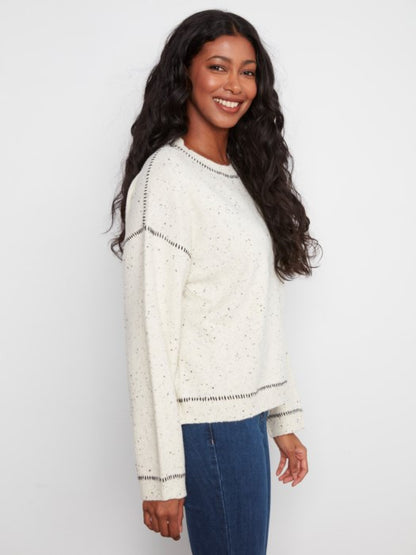 Whipstitch Detail Sweater