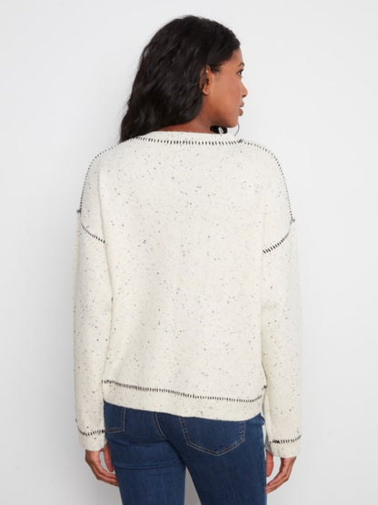Whipstitch Detail Sweater
