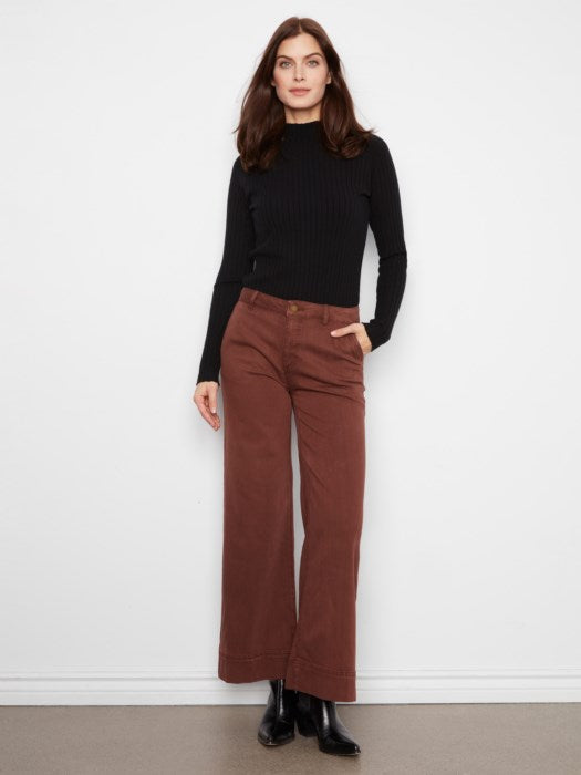 Aubrey Chocolate Twill Pants
