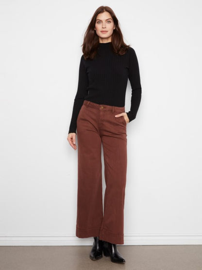 Aubrey Chocolate Twill Pants