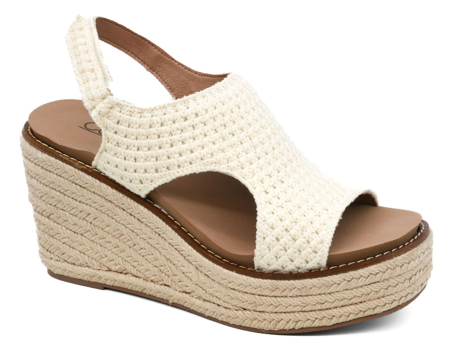 Natural Crochet Freddie Wedge
