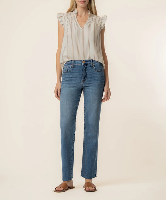 Ronda Ruffle Neck Top