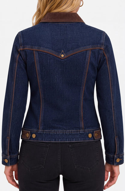 Classic Trucker Jacket W/ Velvet Details