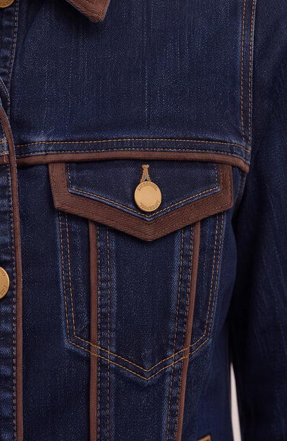Classic Trucker Jacket W/ Velvet Details