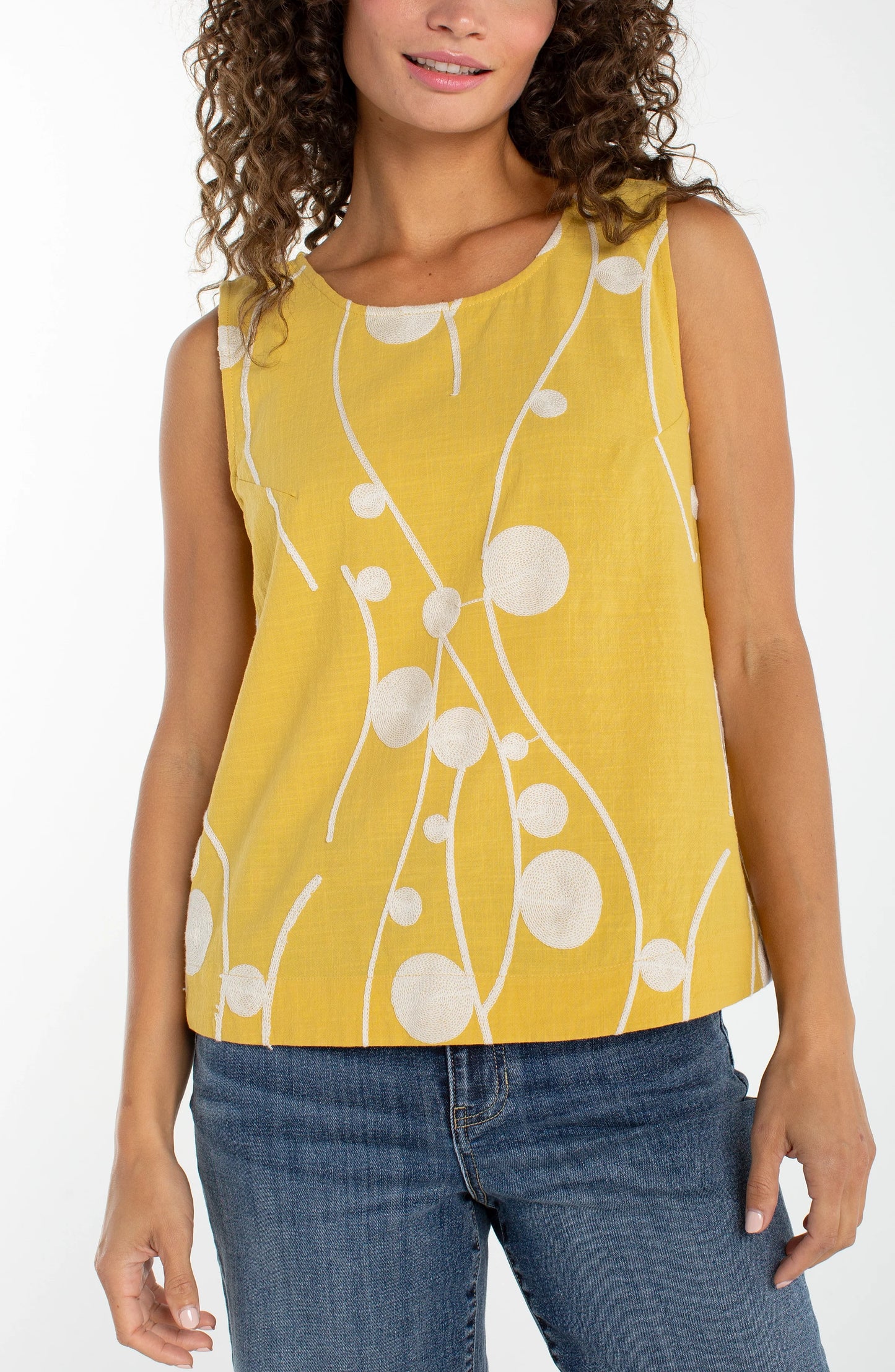 May Sleeveless Woven Blouse
