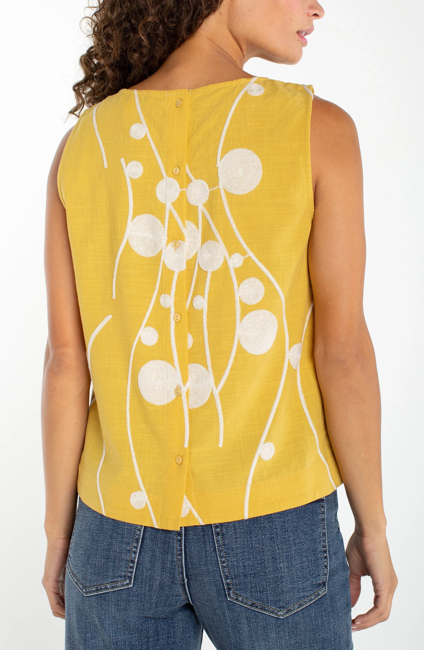 May Sleeveless Woven Blouse