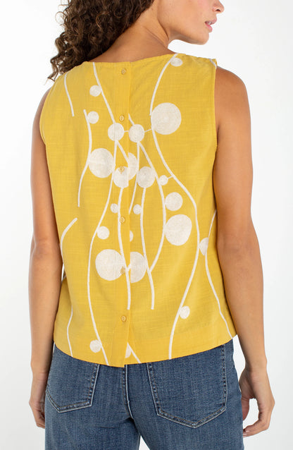 May Sleeveless Woven Blouse