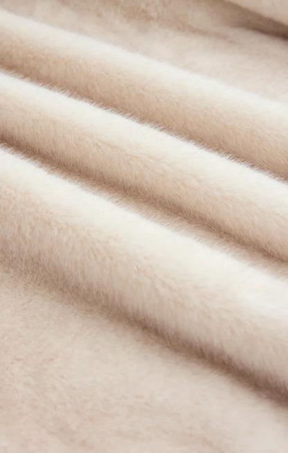 Amethyst Faux Fur Jacket Crystal