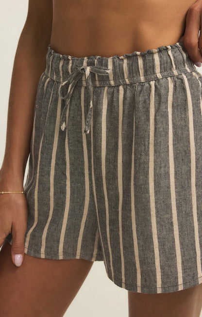 Perfect Linen Striped Shorts